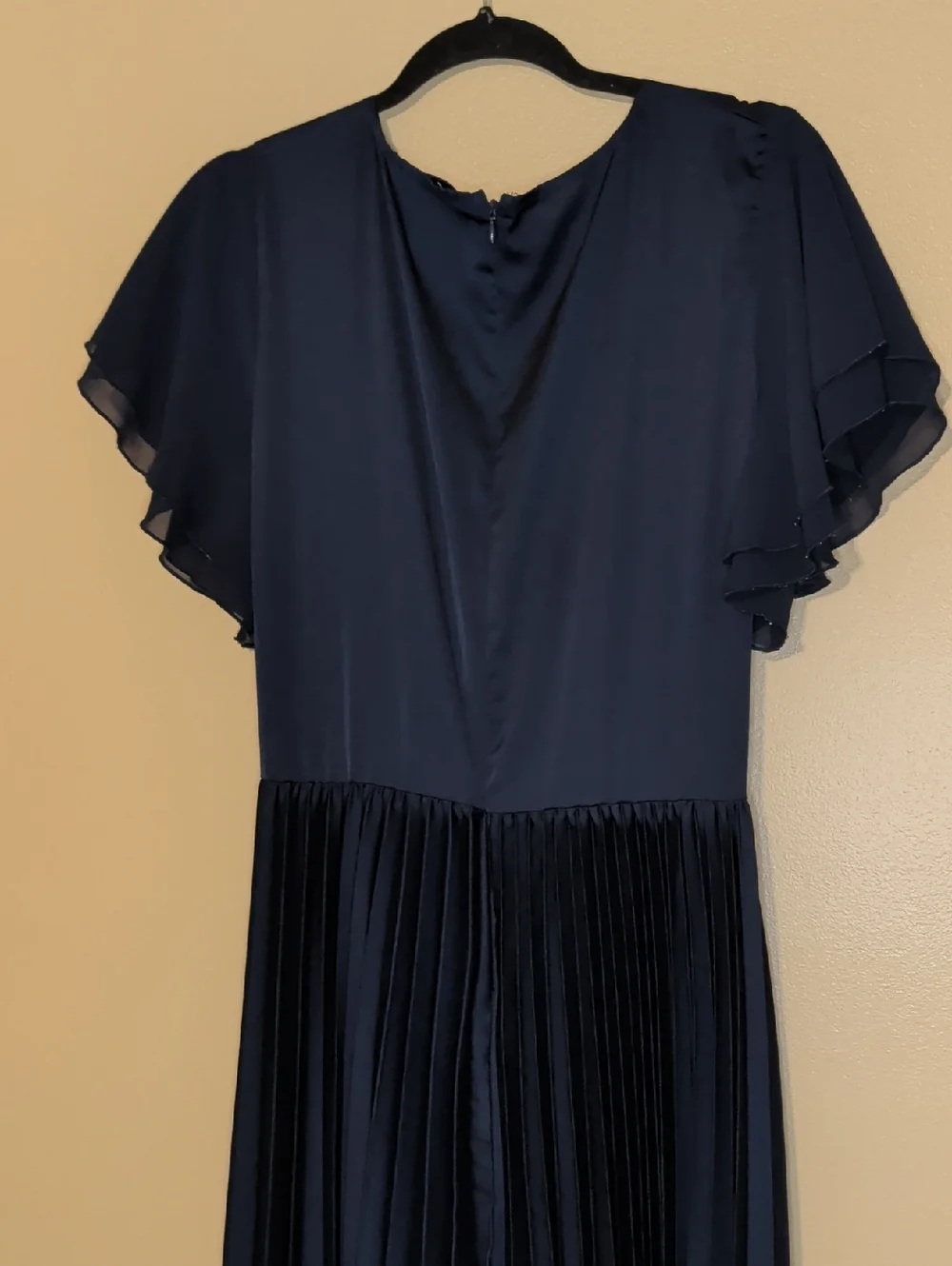 Petal & Pup • Nova Flutter Sleeve Midi Dress Navy Size XL - Picture 9 of 16